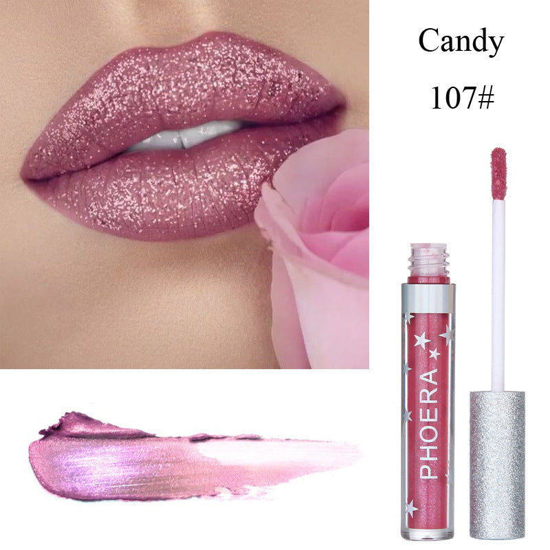 Moisturizing Candy Color Lip Gloss Waterproof Glitter Liquid Lipstick Long Lasting Makeup Lipstick Moisturizing Candy Color Lip Gloss Waterproof Glitter Liquid Lipstick Long Lasting Makeup Lipstick